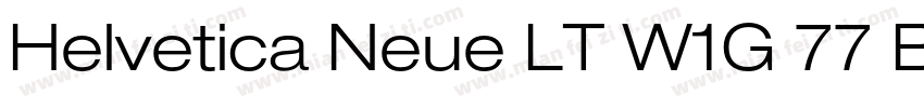 Helvetica Neue LT W1G 77 Bold conde字体转换